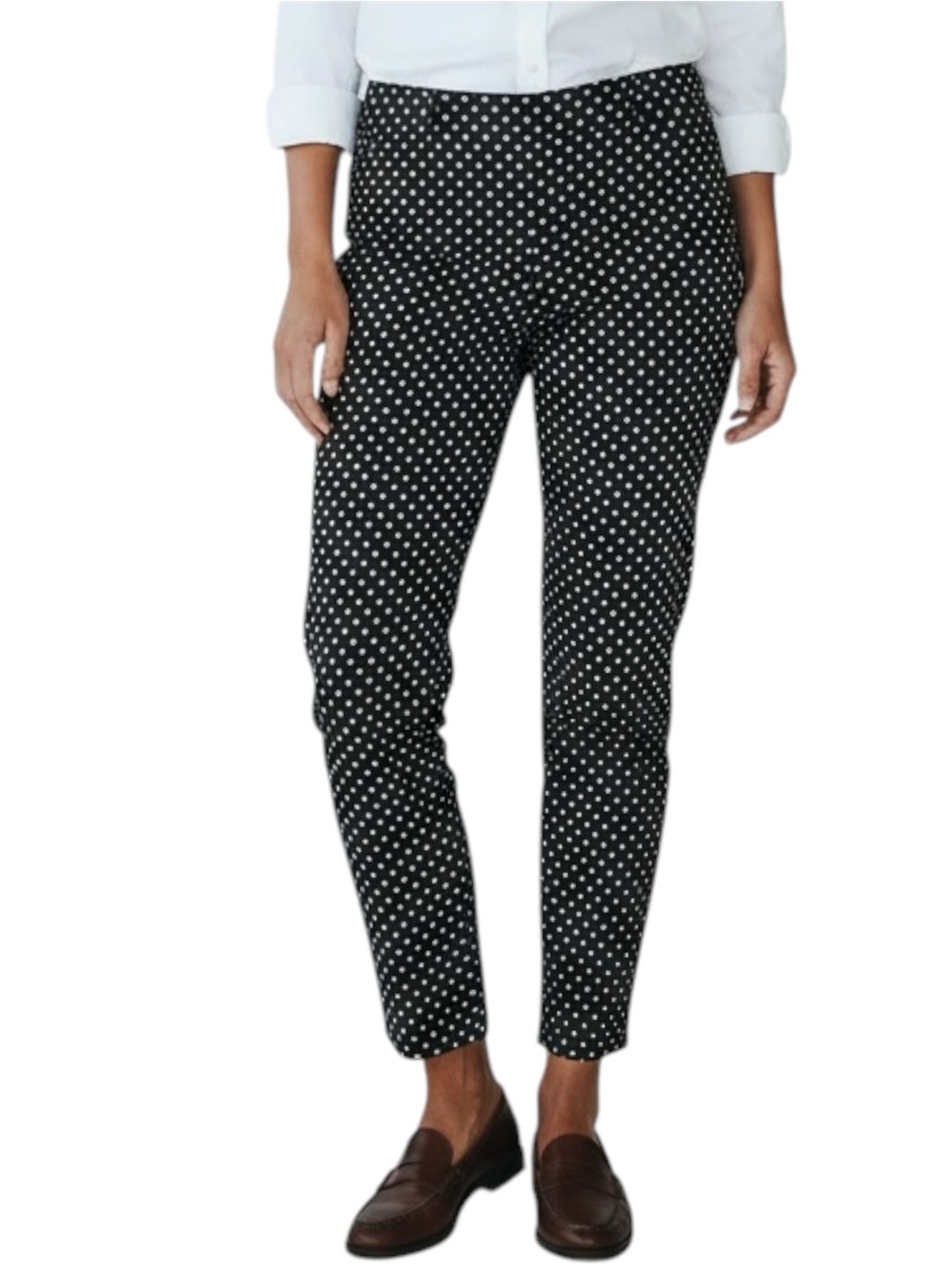 WORTH New York Black Polka Dot Ankle Pants Size 8 — Quiet Luxury!!!